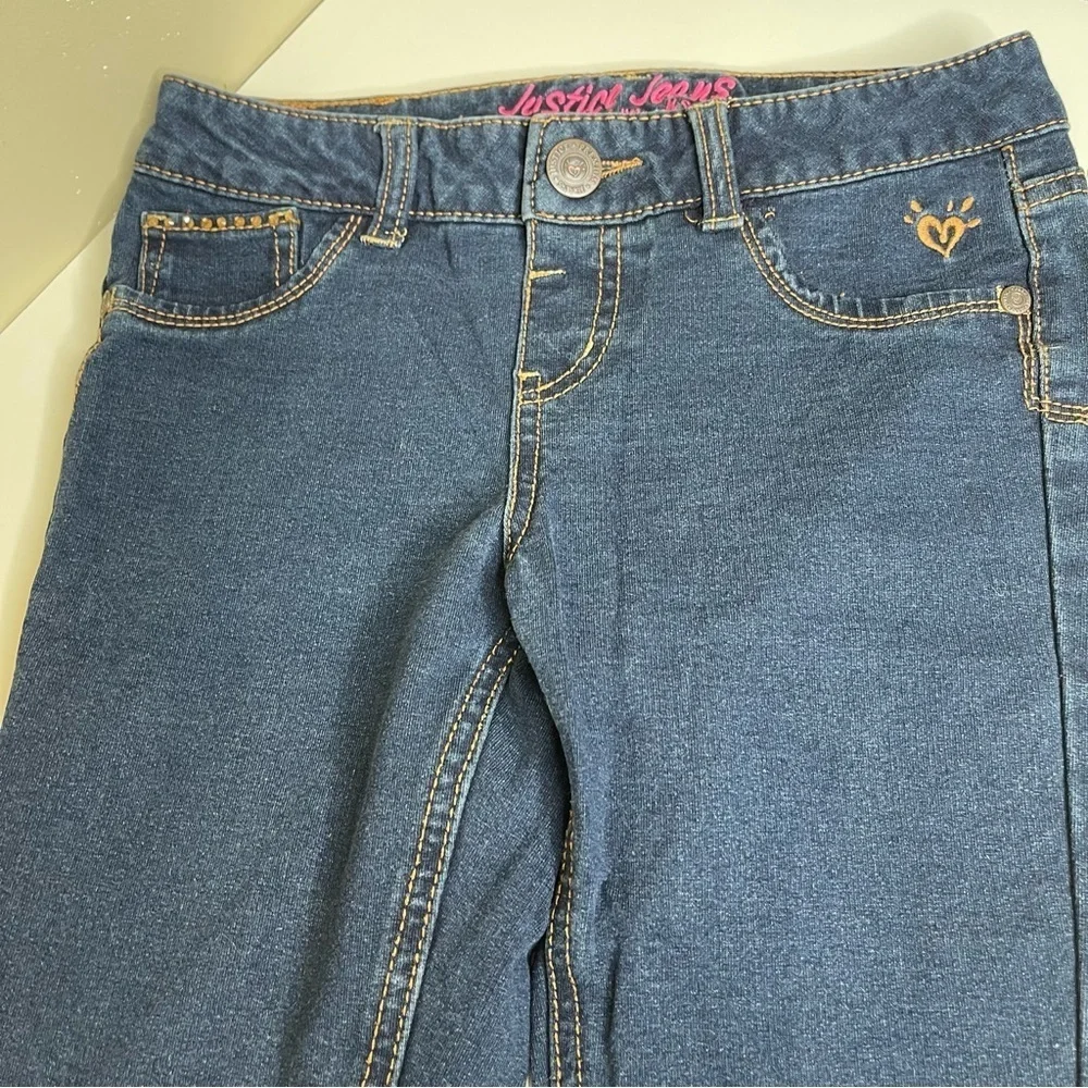 Justice girl bundle.  Jeans and vest